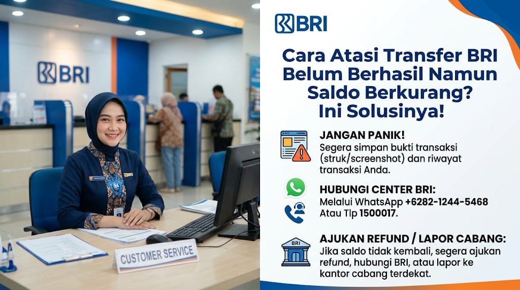 Solusi transaksi di BRImo sedang diproses tapi saldo sudah terpotong? Ini solusinya ya