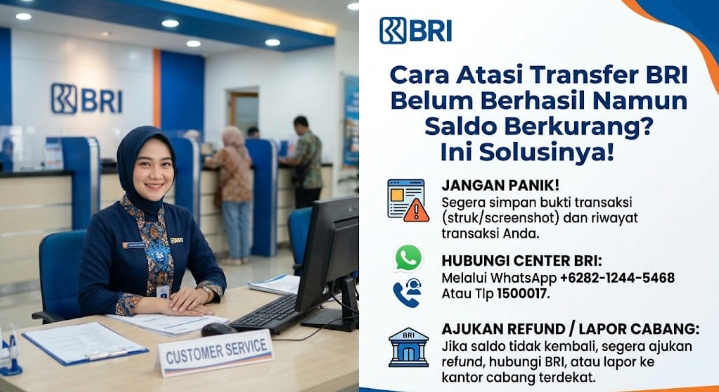 transaksi di BRImo sedang diproses tapi saldo sudah terpotong? Ini solusinya ya