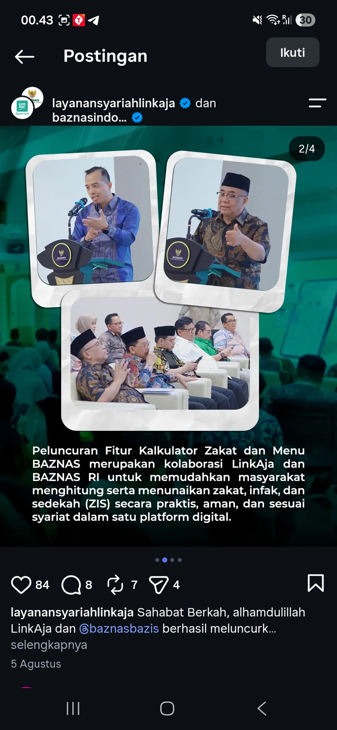 Berapakah Wa  Linkaja