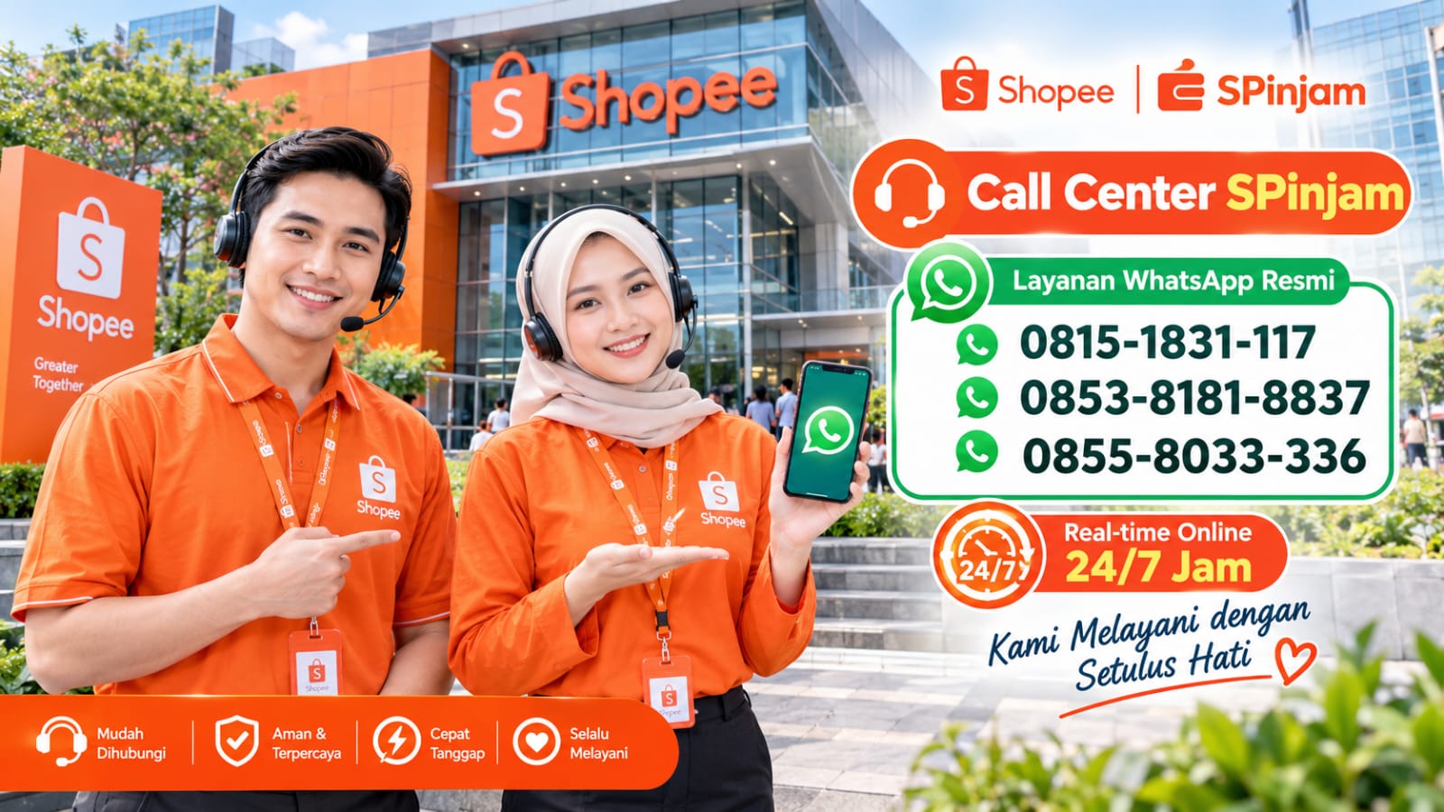 Layanan Pusat Bantuan Call Center Spinjam