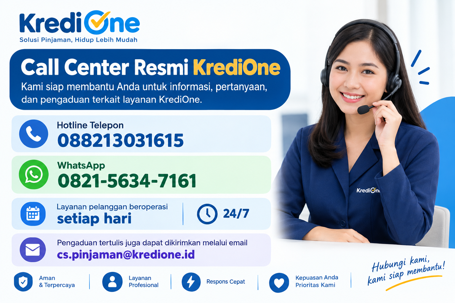 Cara menghubungi Call Center KrediOne