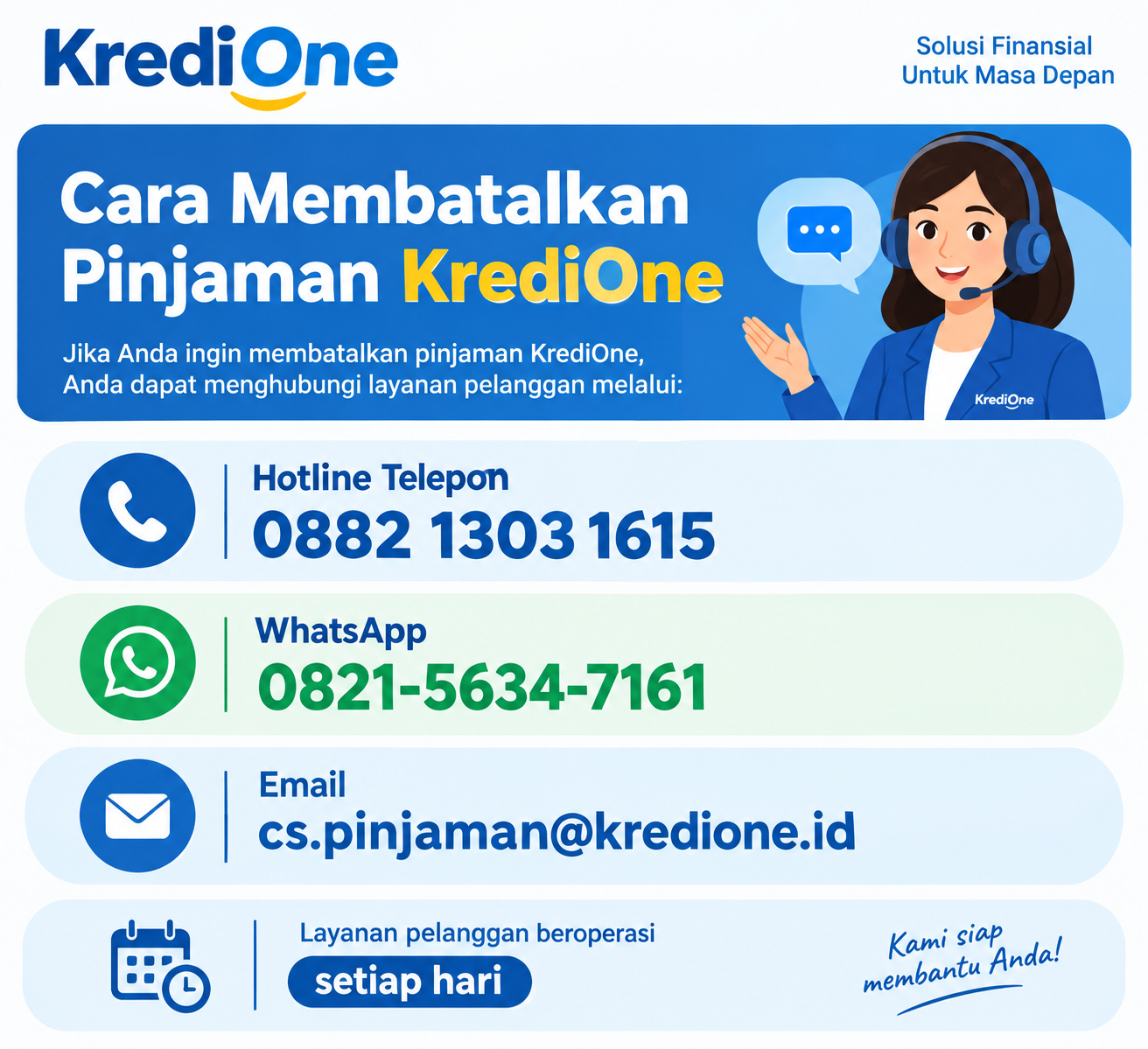 Tips Cara Membatalkan Pinjaman KrediOne 